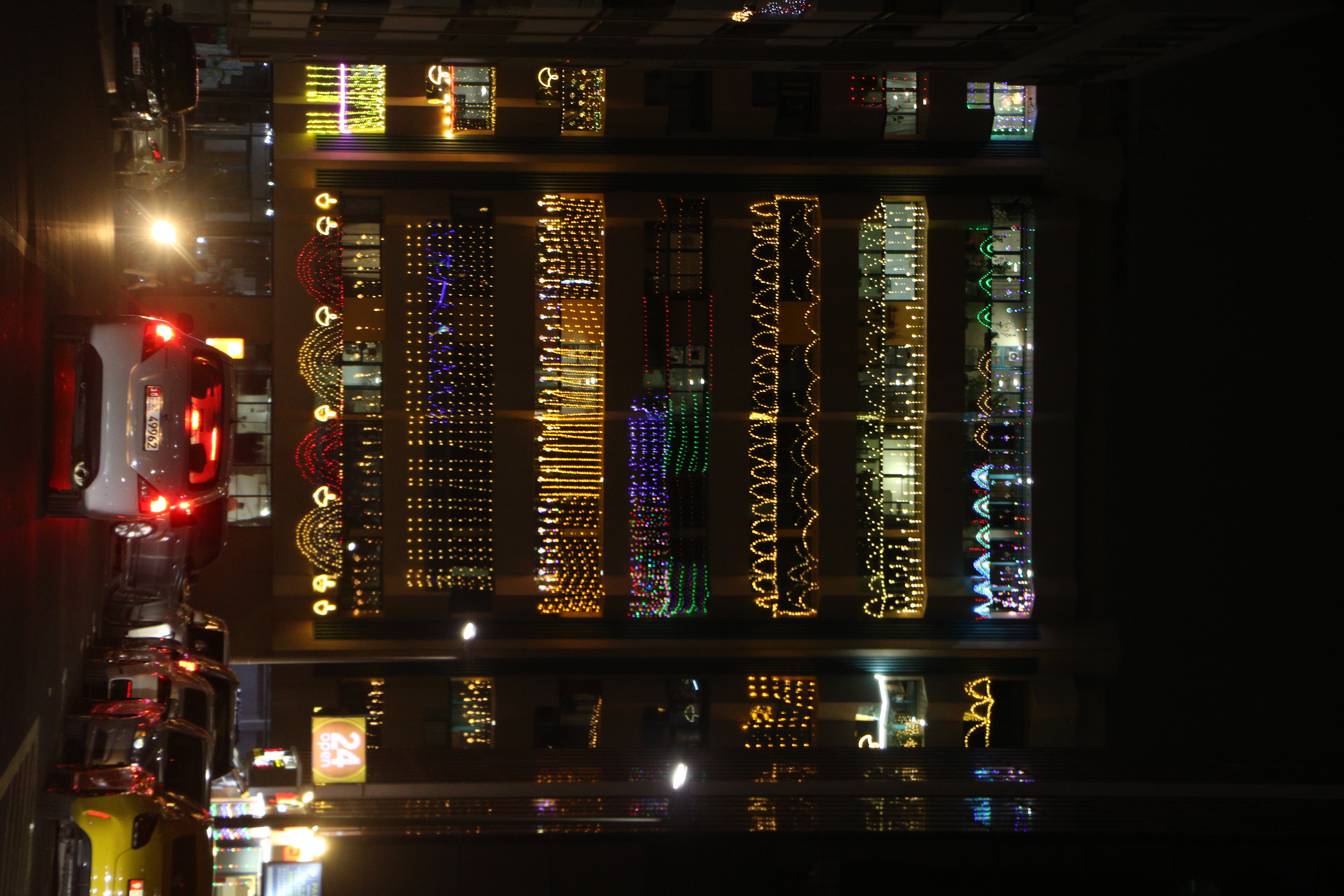 Diwali celebrations in an urban setting